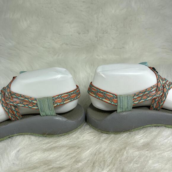 CHACO ZX1 AQUA ORANGE WOMAN SANDALS SIZE 7 - Picture 5 of 9